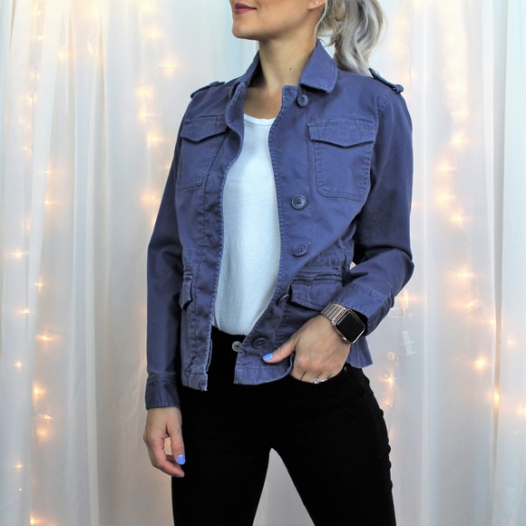 Talbots Jackets & Blazers - Talbots Blue Utility Jacket Size XSP